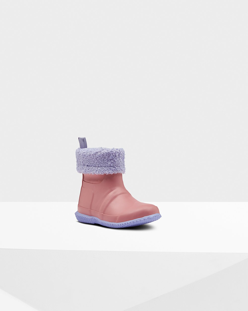 Botas De Neve Hunter Criança Rosa/Roxo - Original Big Insulated Roll Top Sherpa - 81KBNUVHC